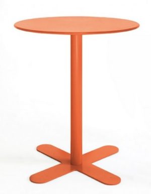 Mesa modelo ANTIBES en color naranja. Maquinaria y mobiliario de hostelería