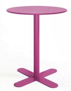 Mesa modelo ANTIBES en color púrpura buganvilla. Maquinaria y mobiliario de hostelería