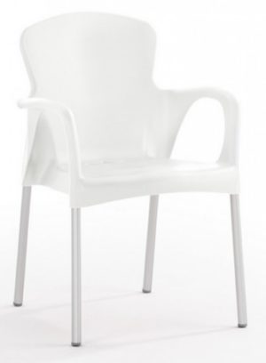 Silla modelo GRACE en color blanco. Maquinaria y mobiliario de hostelería