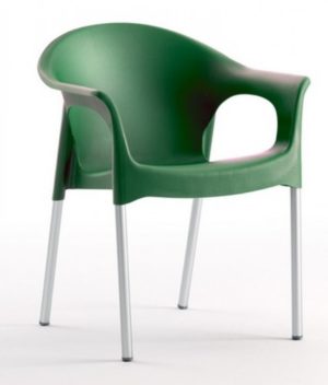 Silla modelo PIA en color verde oscuro. Maquinaria y mobiliario de hostelería
