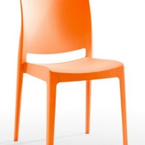 Silla modelo Noa en color naranja. Maquinaria y mobiliario de hostelería